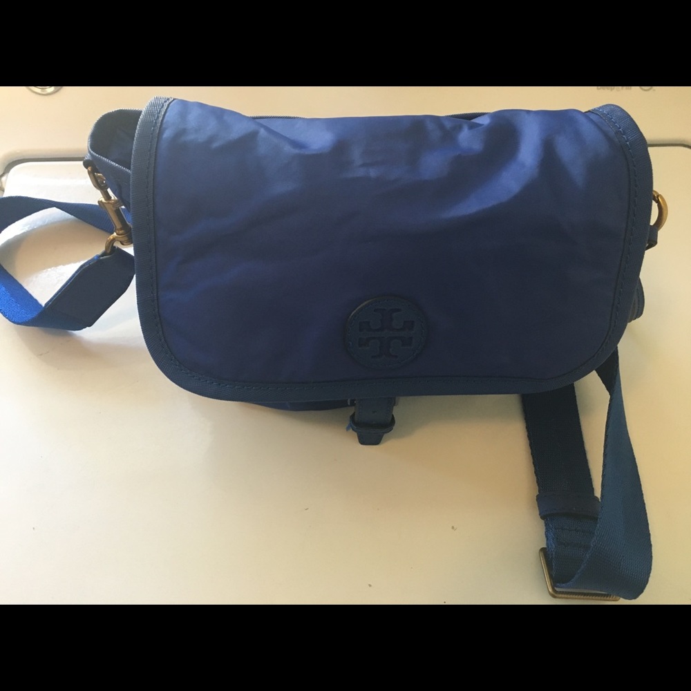 Tory Burch blue cross body bag